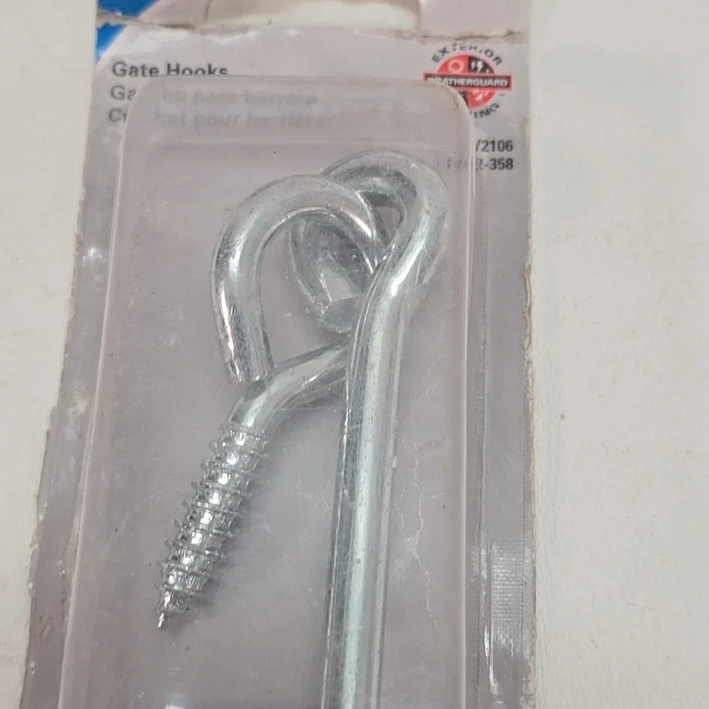 National Hardware Gate Hook N122-358 Zinc Plated